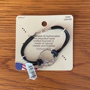 Indigenous Black and Silver Handcrafted Bracelet